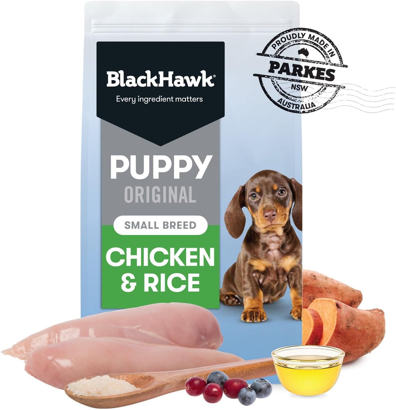 Black Hawk - Chicken And Rice Small Breed Puppy Dry Dog Food 3kg