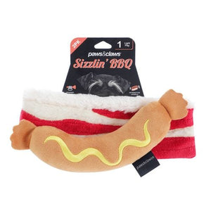 Paws & Claws - 24 x 7 x 3cm Sizzlin' BBQ Dog Toy - 2 Pack - Petservo