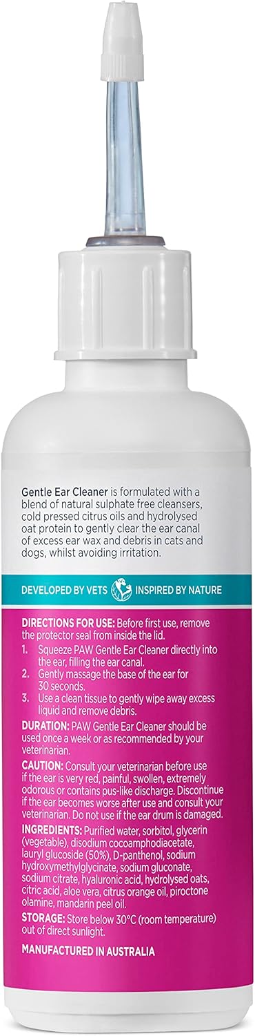 PAW by Blackmores - Gentle Ear Cleaner for Dogs & Cats - 120ml - Petservo