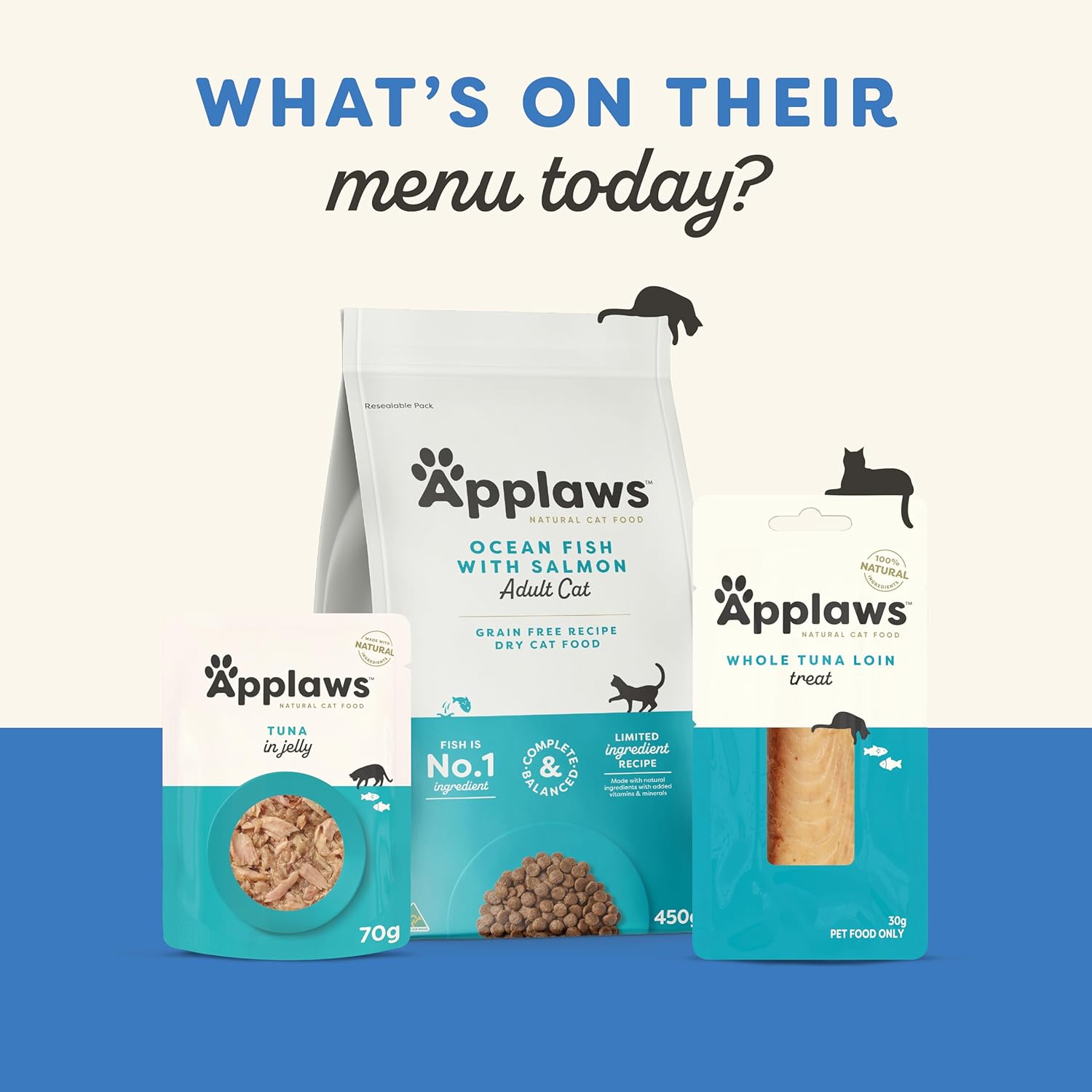 Applaws - 100% Natural Wet Cat Food Tuna Fillet & Prawns 70g - Petservo