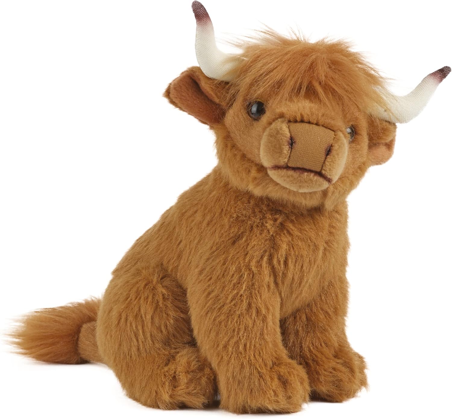 Living Nature - Plush Highland Cow – Realistic 20cm Soft Toy - Petservo