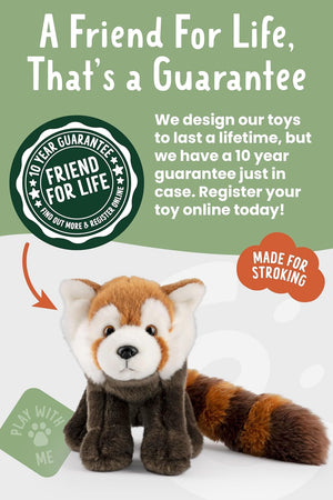 LIVING NATURE - Red Panda Stuffed Animal | Plush Soft Toy - Petservo