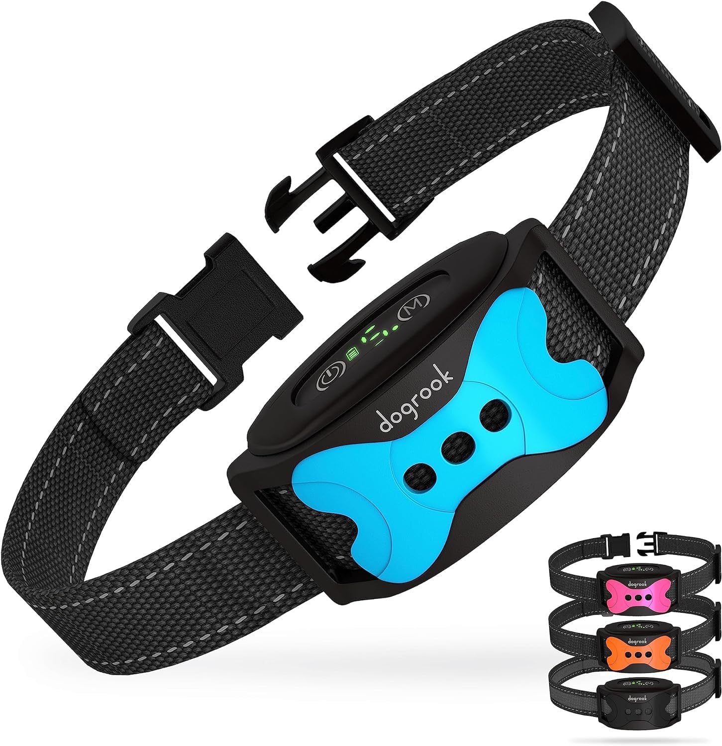 DogRook - Dog Bark Collar, Smart Collar for Dog Training, No Shock | Beep & Vibration, Rechargeable