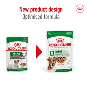 Royal Canin - Mini Ageing 12+ Wet Dog Food Pouches 85g x 12 - Petservo