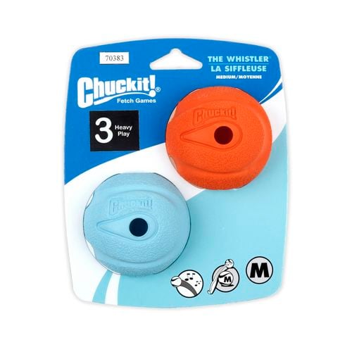 ChuckIt - Medium Whistler Ball - 2 Pack - Petservo