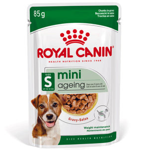 Royal Canin - Mini Ageing 12+ Wet Dog Food Pouches 85g x 12 - Petservo