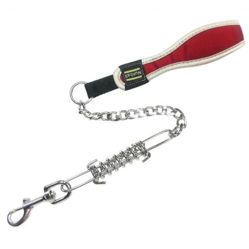 Nunbell - 3.5mm Dog Buffer Spring Short Chain Leash With Handle