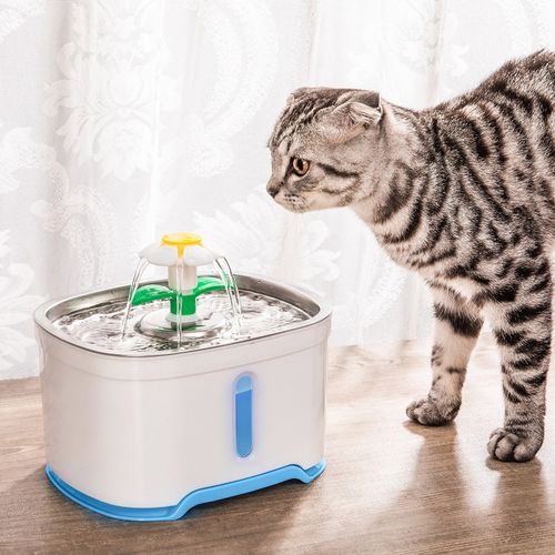 YES4PETS - 2.5L Automatic Electric Pet Water Fountain Dog Cat Water Feeder Bowl Dispenser