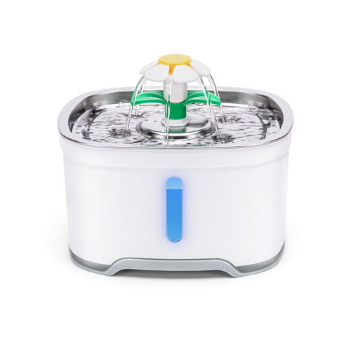 YES4PETS - 2.5L Automatic Electric Pet Water Fountain Dog Cat Water Feeder Bowl Dispenser