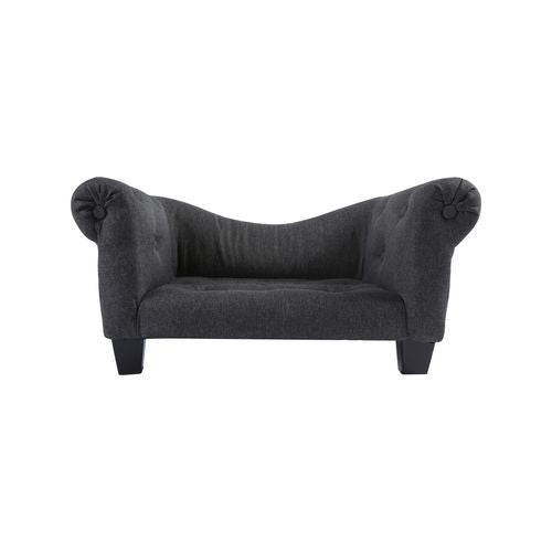 Charlie's - Luxe Dog Sofa - Charcoal - 75×41×33cm