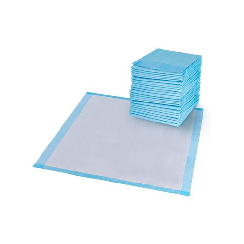 Costway - 100PCS 75x90cm Dog Pee Pads Puppy Cat Toilet Training Pads Pet Potty Mats - Blue