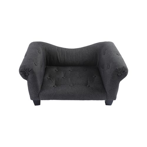 Charlie's - Luxe Dog Sofa - Charcoal - 75×41×33cm