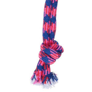 Happy Tails - Pink And Blue Braided Rope Toy - petservo