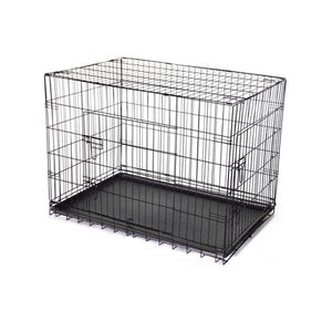 YES4PETS 24" Collapsible Metal Dog Puppy Crate Cage Carrier PetServo