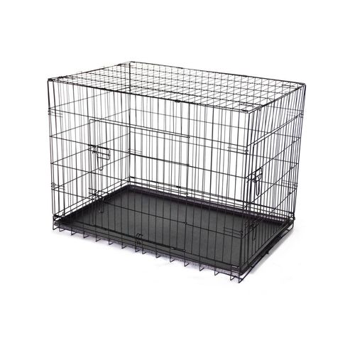 YES4PETS - 24' Collapsible Metal Dog Puppy Crate Puppy Cage Cat Rabbit Carrier