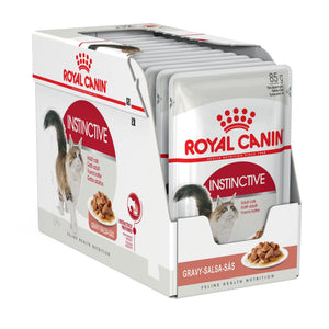 Royal Canin - Instinctive With Gravy Adult Wet Cat Food Pouches 85g x 12 - Petservo