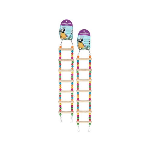 Paws and Claws - Parrot Wooden Ladder 54X10Cm - 2PK