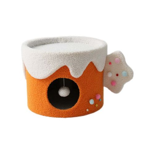 Catio - Cake Cup Pet/cat Sleeping House Cave - Orange