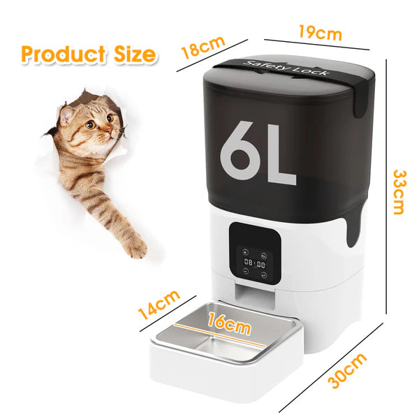 Advwin - 6L Automatic Pet Feeder Smart Food Dispenser - petservo