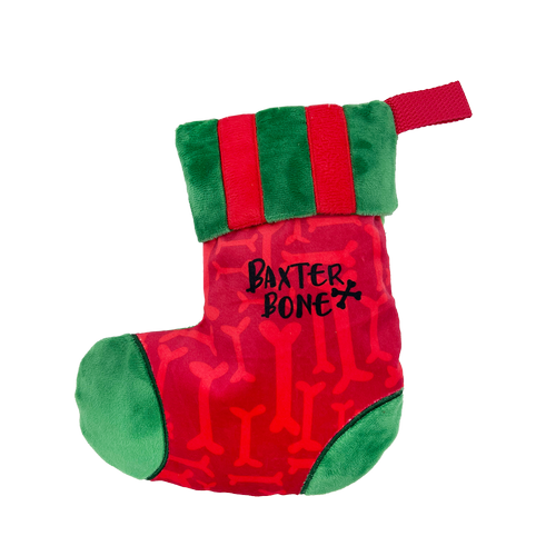 Baxter Bone - Christmas Stocking Pet Toy