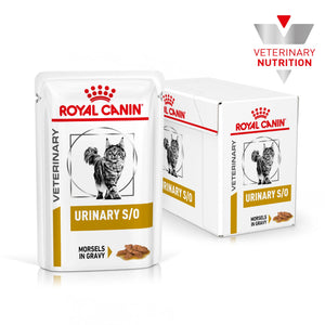 Royal Canin - Veterinary Diet Urinary S/O Adult Wet Cat Food Pouches 85g x 12 - Petservo