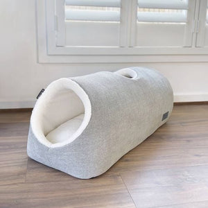 Baxter Bone - Taupe Long Cat Dome with Removable Cushion - Petservo