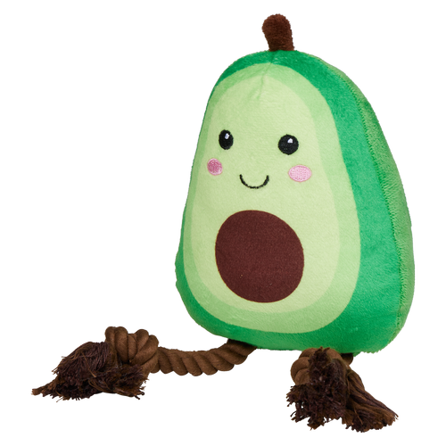 Happy Tails - Plush Avocado With Rope - petservo