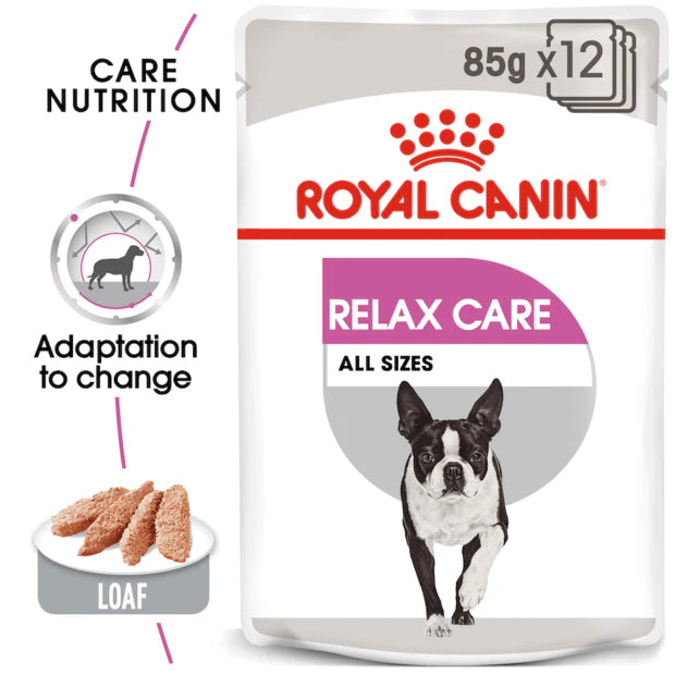 Royal Canin - Relax Care Loaf Wet Dog Food Pouch 85g x 12 - Petservo