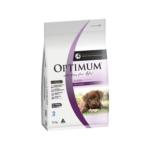 Optimum - 15kg Chicken Puppy Dog Dry Food - petservo