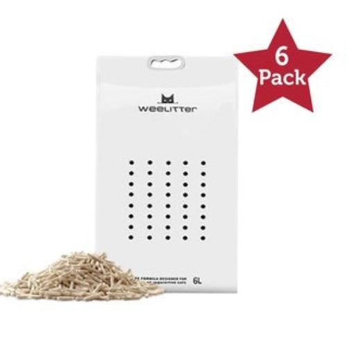 Weelitter - Tofu Cat Litter 6L/2.5KG [Flavour: Green Tea]- 6pks - Petservo