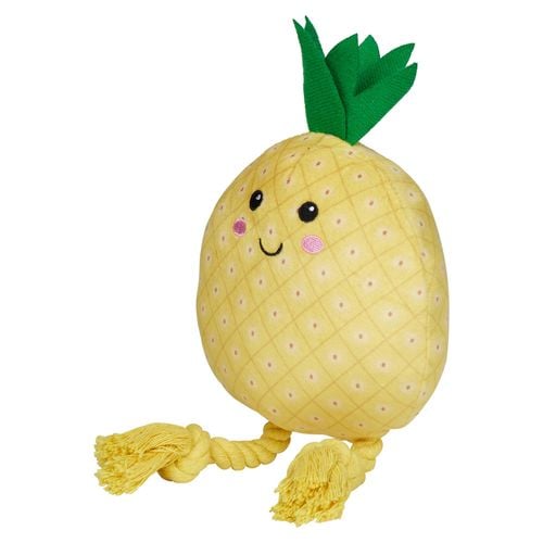 Happy Tails - Plush Pineapple With Rope - petservo