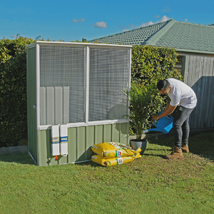 The Organic Garden Co - 1.52 x 0.78 x 1.8m Pale Eucalypt Chicken Coop - Petservo