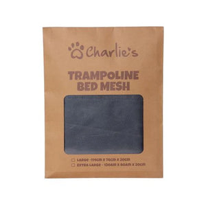 Charlie's - Replaceable Cover for Elevated Trampoline Hammock Dog Bed - Grey packing