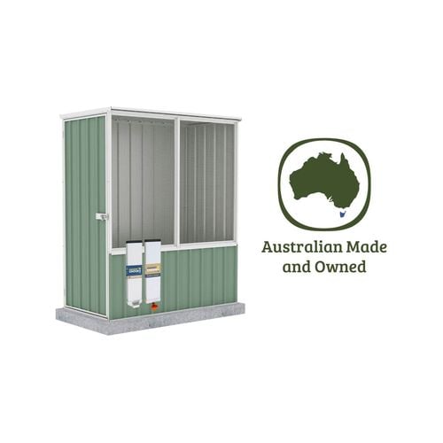 The Organic Garden Co - 1.52 x 0.78 x 1.8m Pale Eucalypt Chicken Coop - Petservo