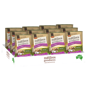 Natures Goodness - 400g Kangaroo With Sweet Potato And Green Beans Grain Free Adult Dog Wet Food - 12 Pack - petservo