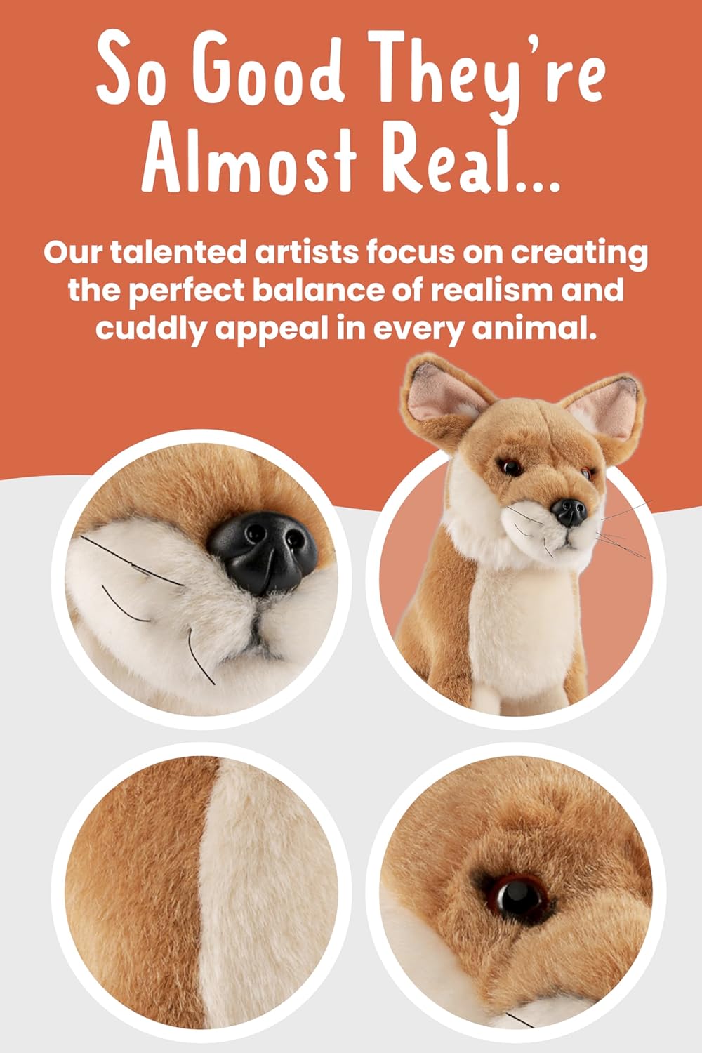 Living Nature - Dingo Plush Toy | Stuffed Animal - Petservo