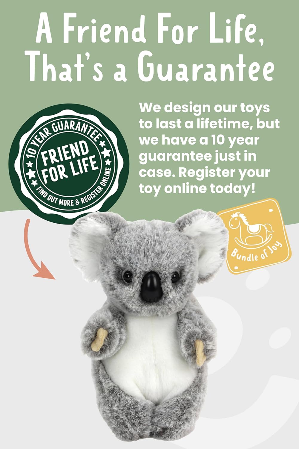 Living Nature - Koala Plush Soft Toy, Cuddly & Eco-Friendly - Petservo