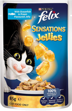 FELIX - Sensations Adult Wet Cat Food Favourites Menu Jellies 60x85g - Petservo