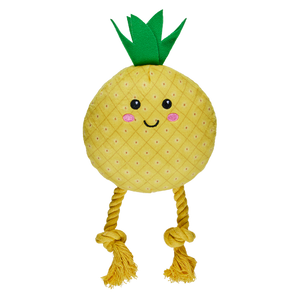 Happy Tails - Plush Pineapple With Rope - petservo