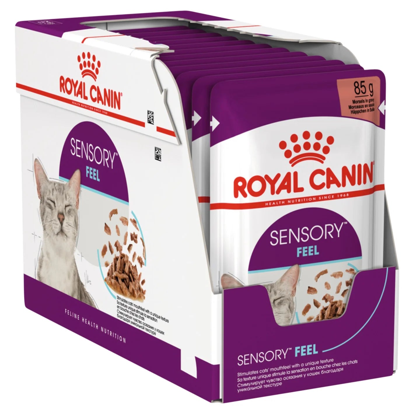 Royal Canin - Sensory Feel Gravy Adult Wet Cat Food Pouches 85g x 12 - Petservo