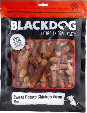 BLACKDOG - SWEET POTATO CHICKEN WRAP 1KG - Petservo