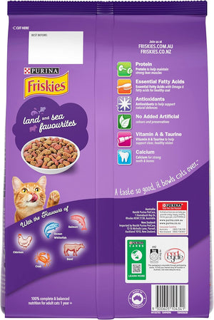 FRISKIES - Adult Dry Cat Food Surfin' & Turfin' Favourites 2.5kg - Petservo