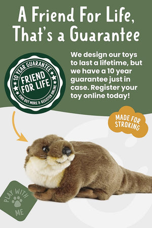 Living Nature - Plush Woodland Otter (32cm) | Realistic Soft Toy - Petservo