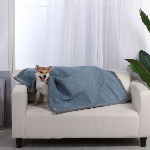 Charlie's - Reversible Faux Fur Winter Dog Blanket - Grey - Large