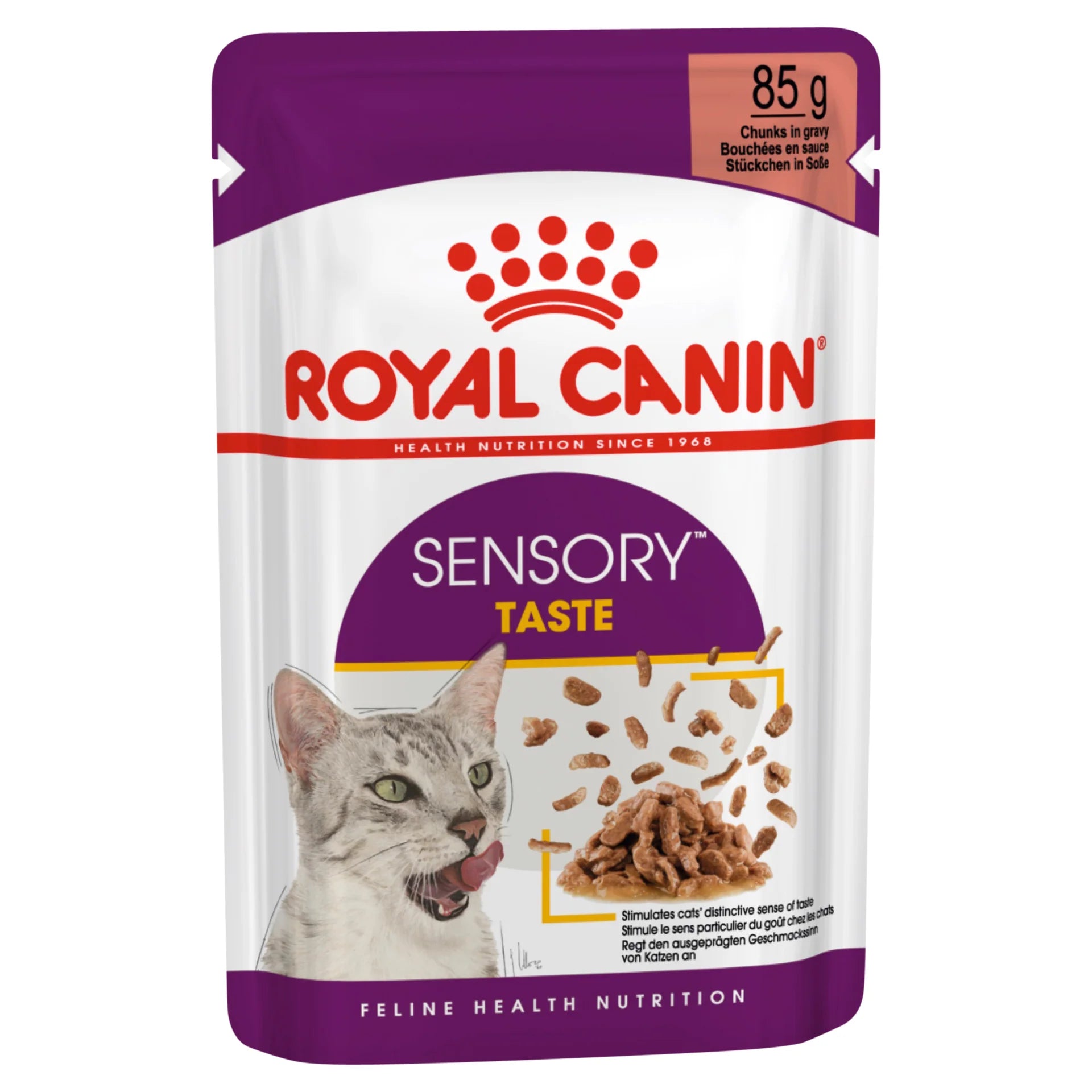 Royal Canin - Sensory Taste Gravy Adult Wet Cat Food Pouches 85g x 12 - Petservo