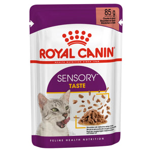 Royal Canin - Sensory Taste Gravy Adult Wet Cat Food Pouches 85g x 12 - Petservo