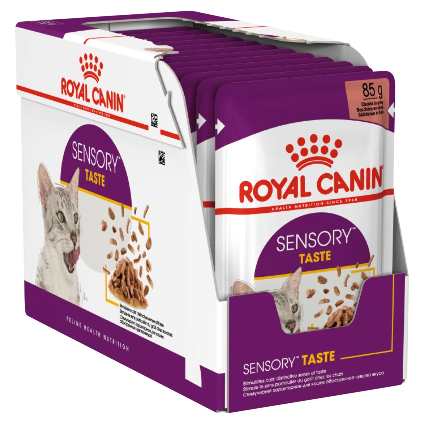 Royal Canin - Sensory Taste Gravy Adult Wet Cat Food Pouches 85g x 12 - Petservo