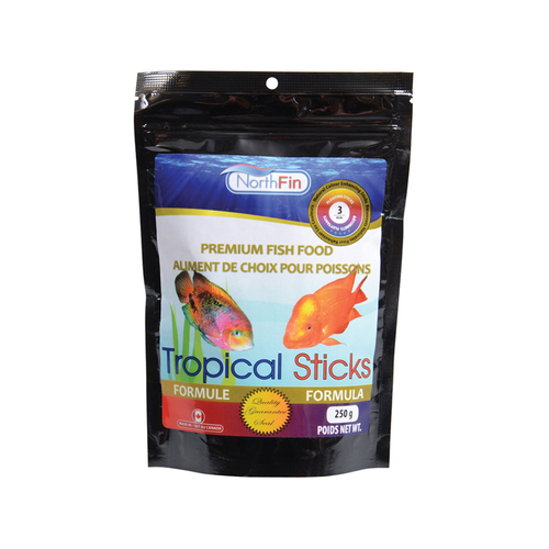 Northfin - Tropical Sticks Fish Food 3mm, - 250g