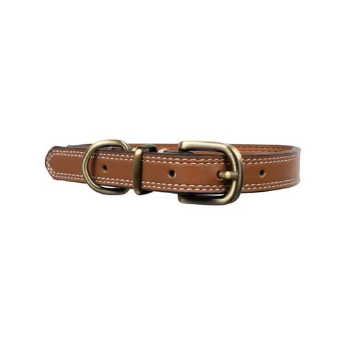 Happy Tails - Small Faux Leather Dog Collar - petservo