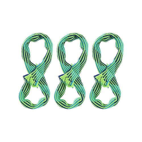 3PK Paws & Claws Tug-Of-War Infinity Rope W/ Squeakers 33cm Blue/Green